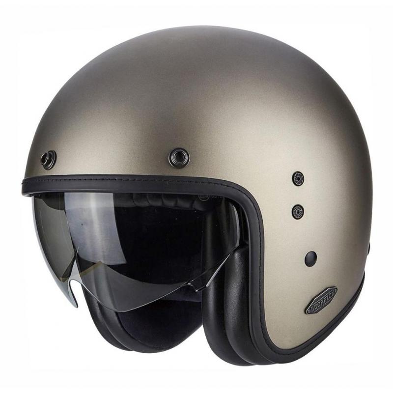 Casque jet Scorpion BELFAST SOLID titanium- XS
