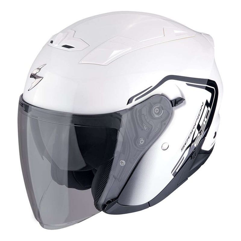Casque jet Scorpion Exo-230 Cit-E white/black