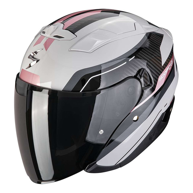 Casque jet Scorpion Exo-230 Hipe gris/rose