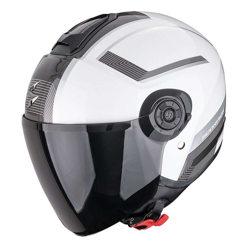 Casque jet Scorpion Exo-City II Cosmos blanc perle/argent