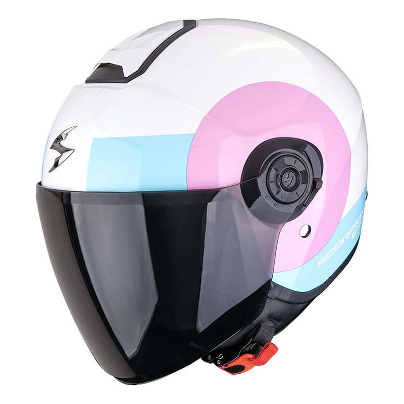 Casque jet Scorpion Exo-City II Sheer blanc/rose/bleu