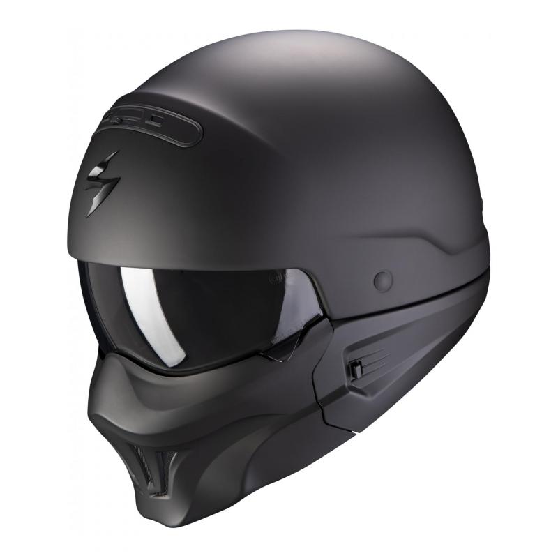 Casque jet Scorpion Exo-Combat Evo Solid noir mat- XS