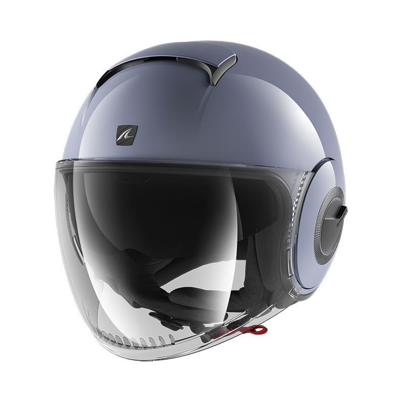 Casque jet Shark Nano Blank gris S01- XS