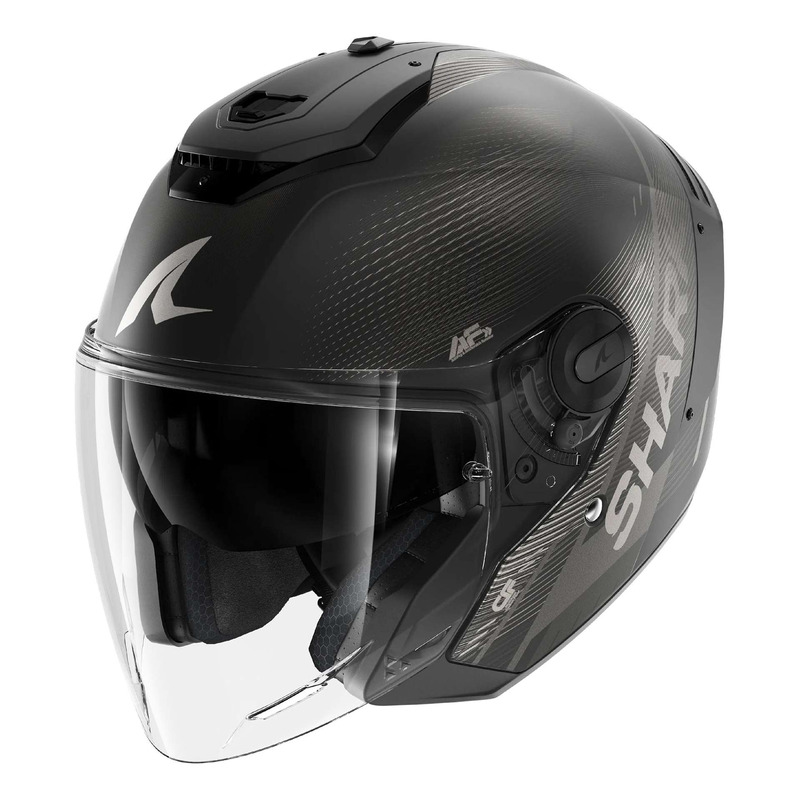 Casque jet Shark RS Jet Carbon Speed-Tech carbon/anthracite/black mat