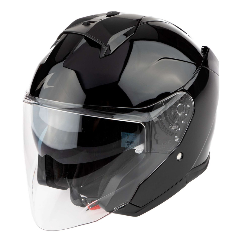 Casque jet Shark Skwal Jet Blank black