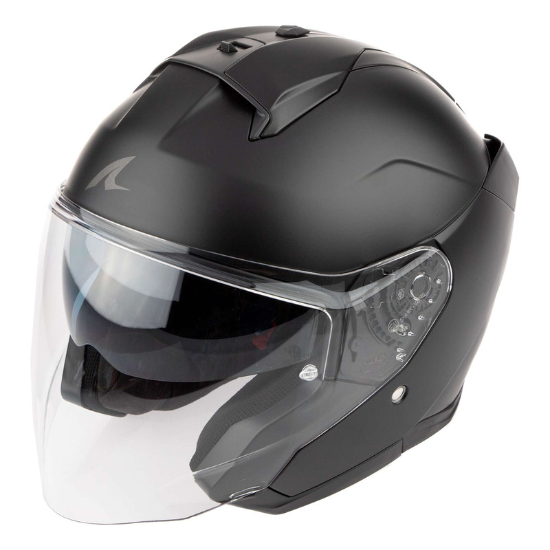 Casque jet Shark Skwal Jet Blank black mat