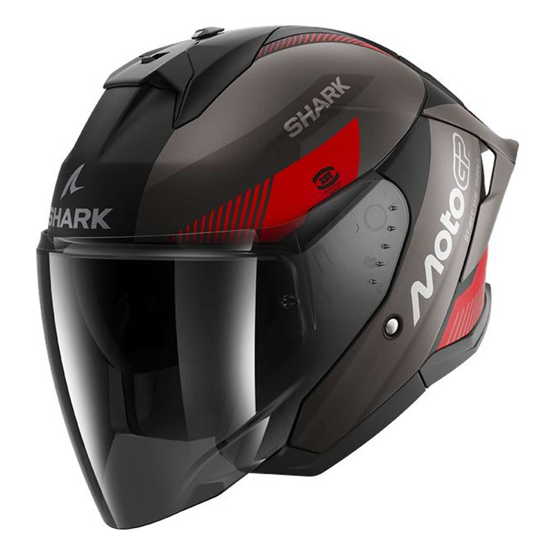 Casque jet Shark Skwal Jet Cup Moto GP black/anthracite/Red mat