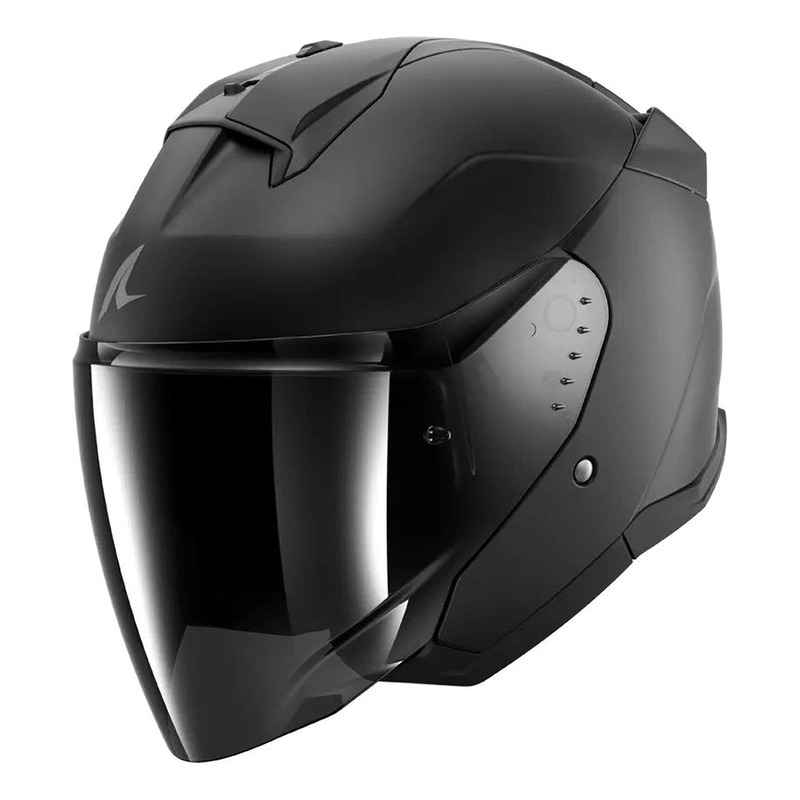 Casque jet Shark Skwal Jet Dark Shadow black mat