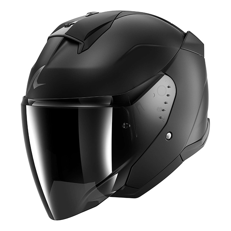Casque jet Shark Skwal Jet Dark Shadow titan mat