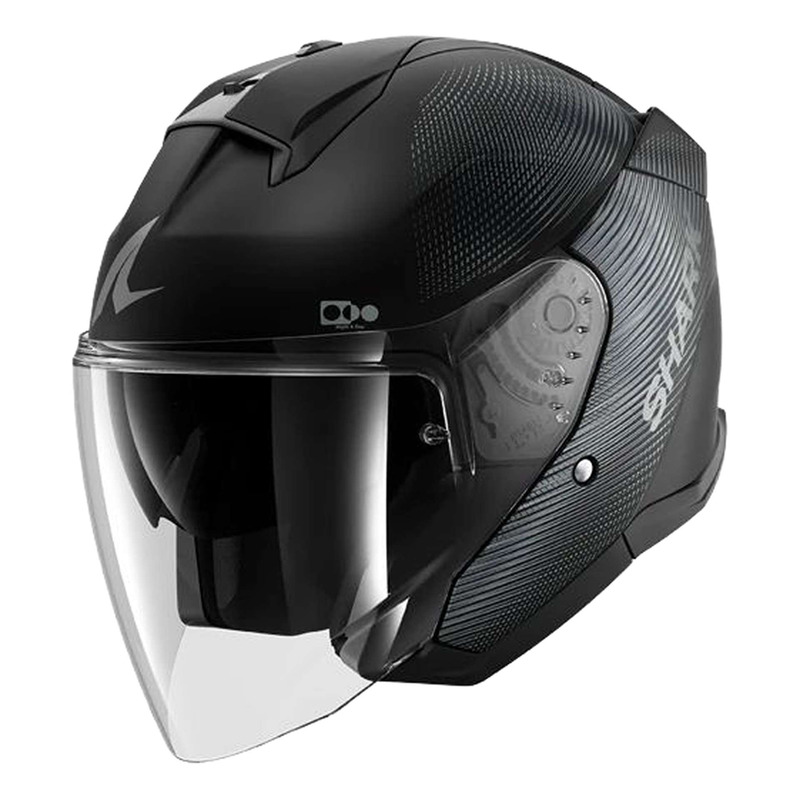 Casque jet Shark Skwal Jet SP Lyne black/anthracite/anthracite mat