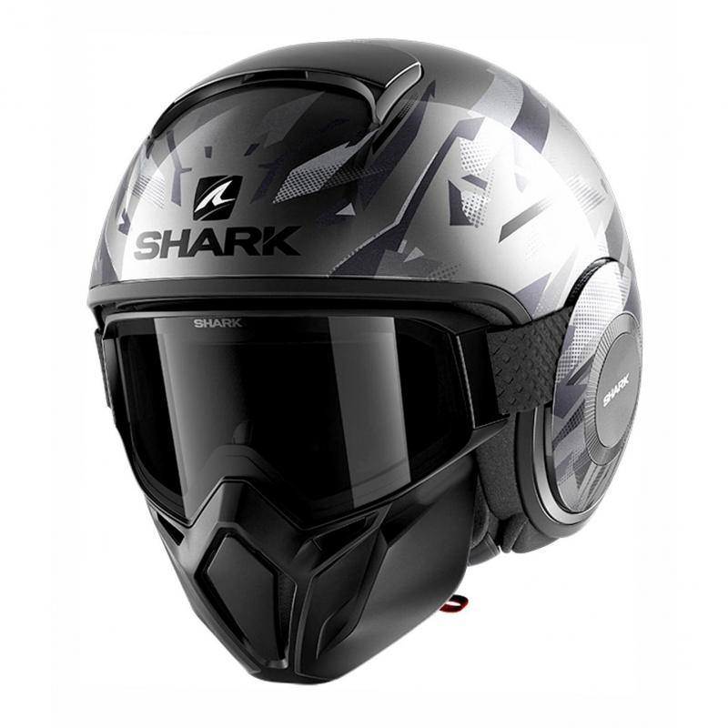Casque jet Shark Street-Drak Kanhji anthracite/noir/anthracite- XS