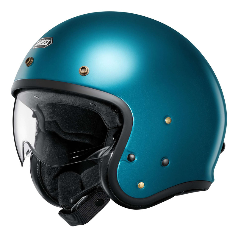 Casque jet Shoei J.02 Candy laguna blue