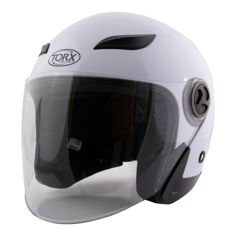 Casque jet Torx Jack 3 blanc