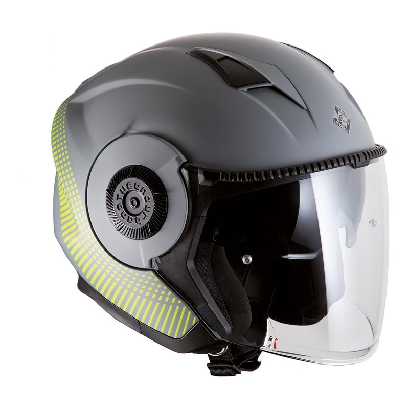 Casque jet Tucano Urbano EL’Tange gris/graphisme A mat- XS