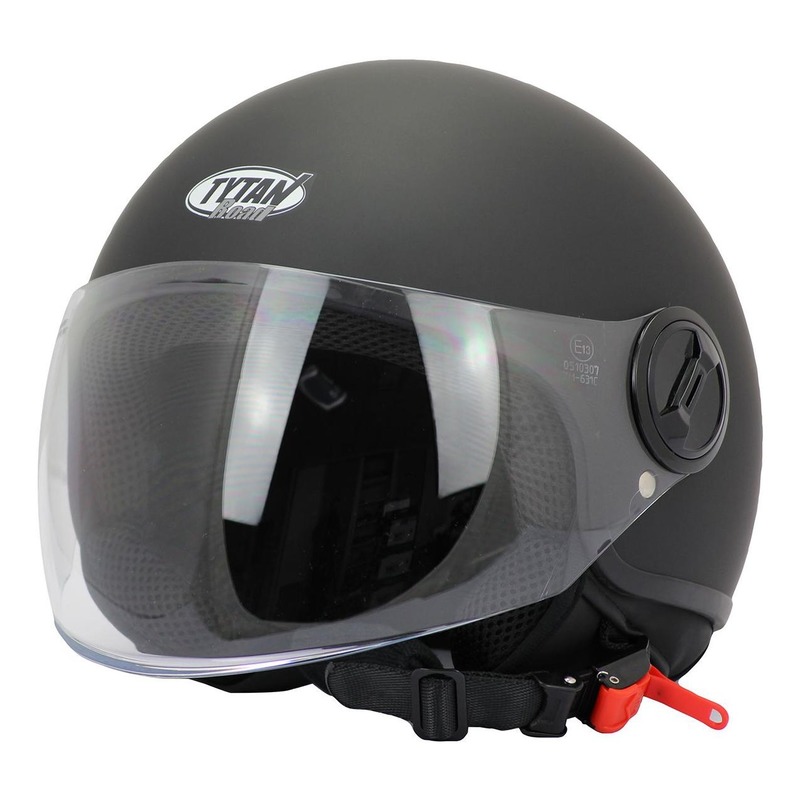 Casque jet Tytan road Urban noir mat- S
