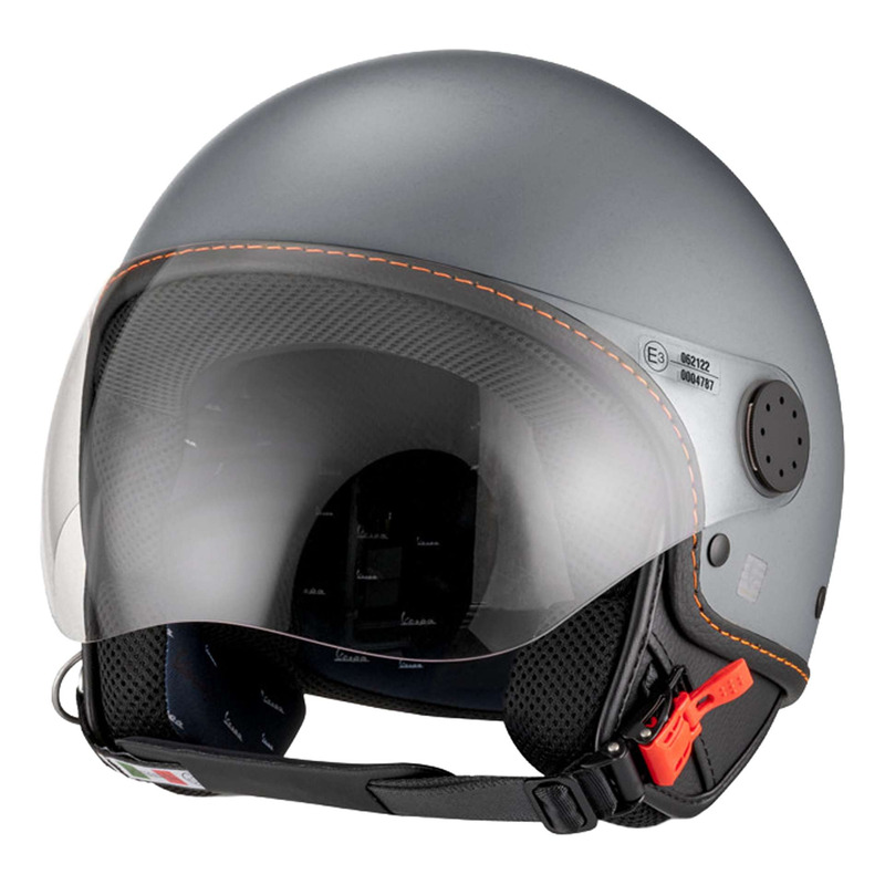Casque jet Vespa Langhe HQ gris mat