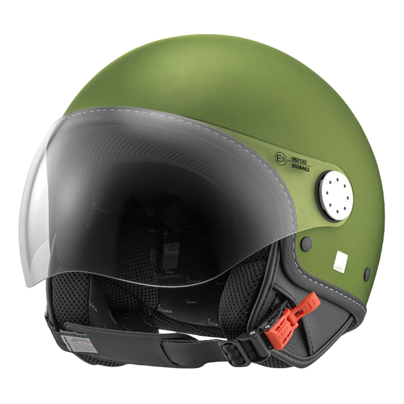 Casque jet Vespa Langhe V29 Vert foncé mat