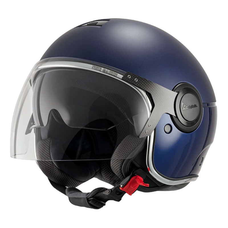 Casque jet Vespa Visor Jet Argentario DY288/A bleu foncé mat