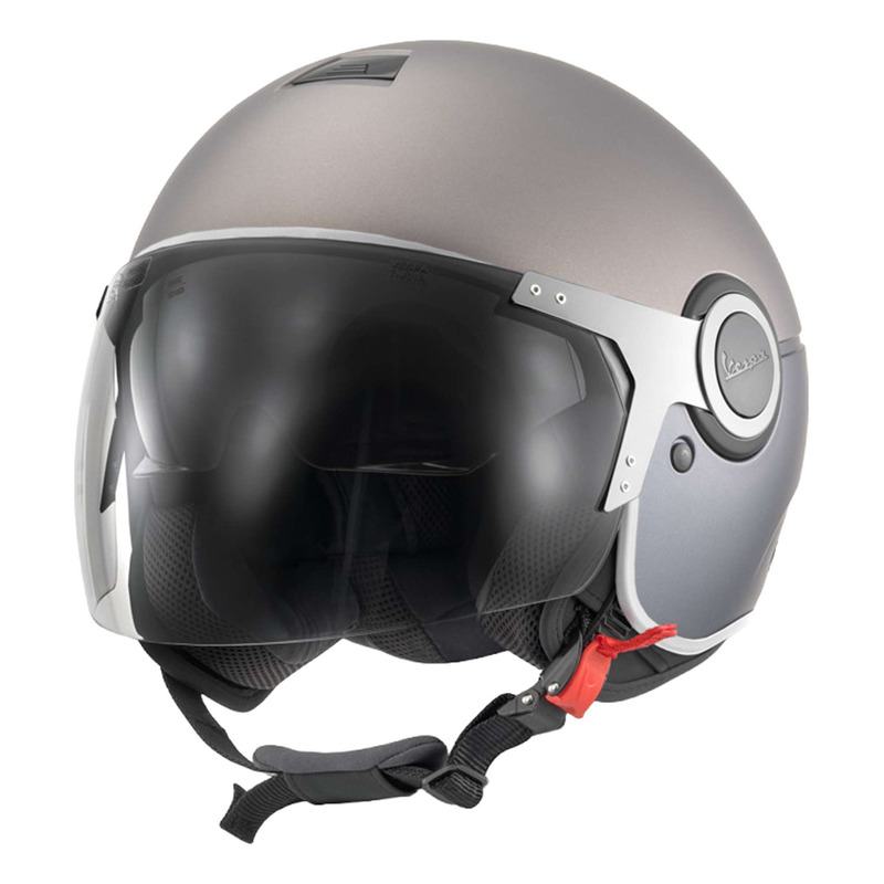 Casque jet Vespa Visor Jet Argentario HQ gris mat