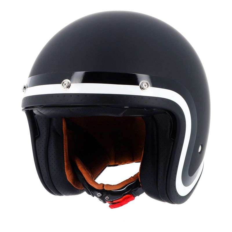 Casque jet Von Dutch x Helstons Long Way noir/blanc/noir