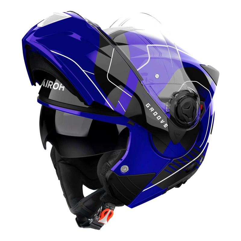 Casque modulable Airoh Spektre Groove blue gloss- XS