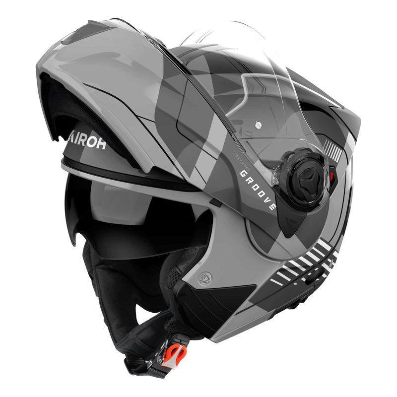 Casque modulable Airoh Spektre Groove grey gloss- XS