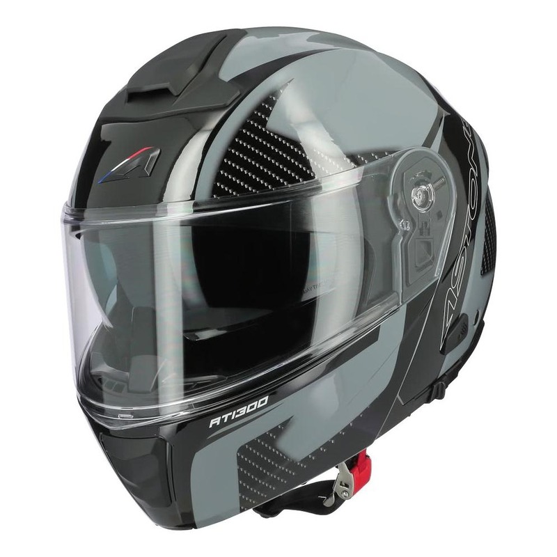 Casque modulable Astone RT1300F noir carbone/gris brillant- XS