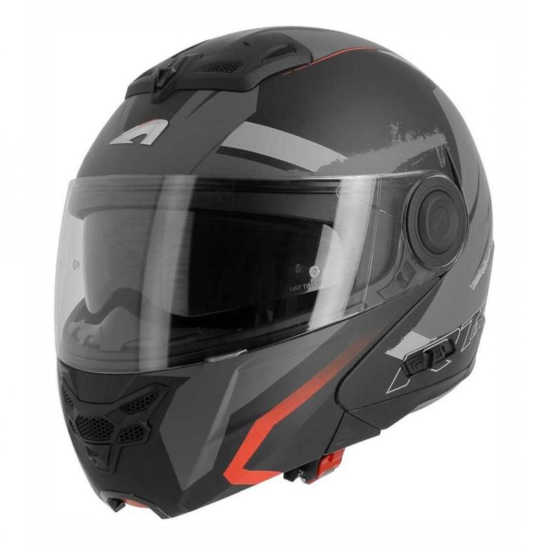 Casque modulable Astone RT800 exclusive ENERGY mat noir/rouge- L