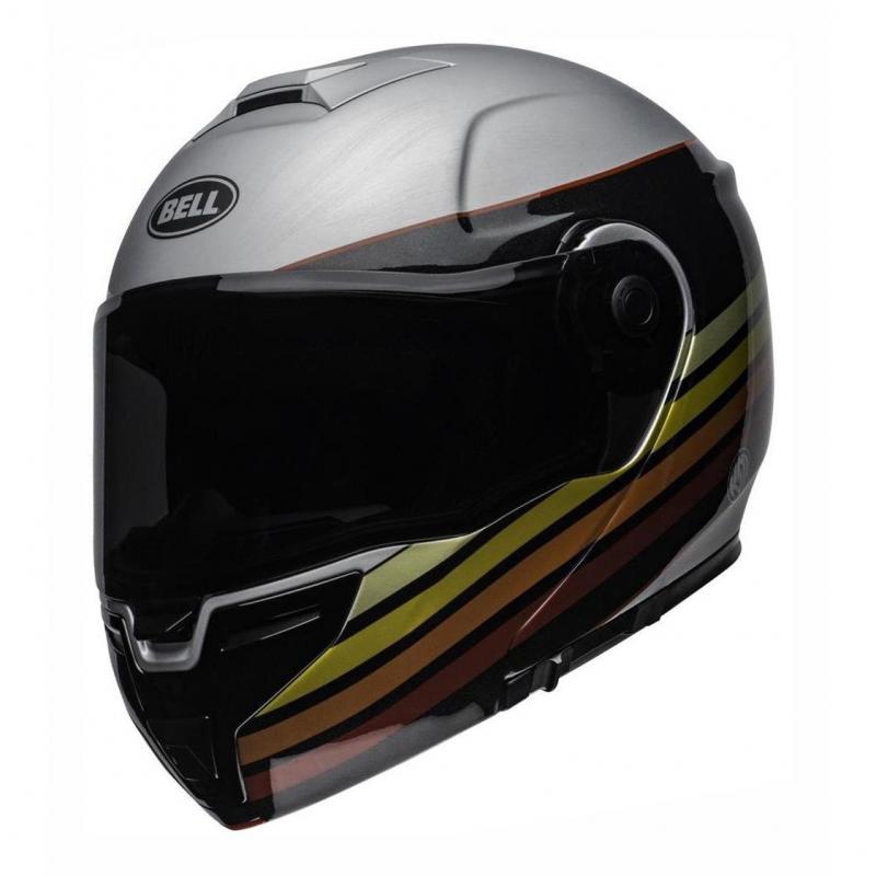 Casque modulable Bell SRT RSD Newport mat/brillant métal/rouge- XS