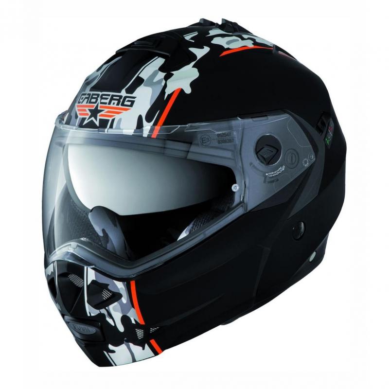 Casque modulable Caberg Duke Commander noir mat / gris- XS