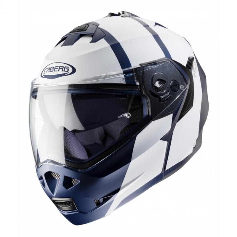 Casque modulable Caberg Duke II Impact bleu mat/blanc- M