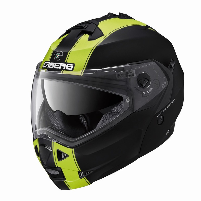 Casque modulable Caberg Duke Legend noir mat / jaune- M