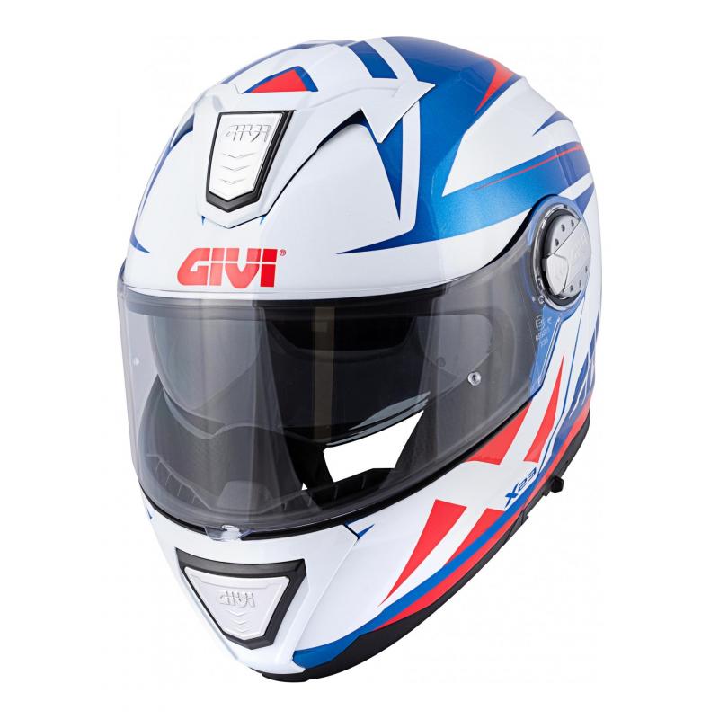 Casque modulable Givi X.23 Sydney bleu métallique/blanc/rouge- XS/54