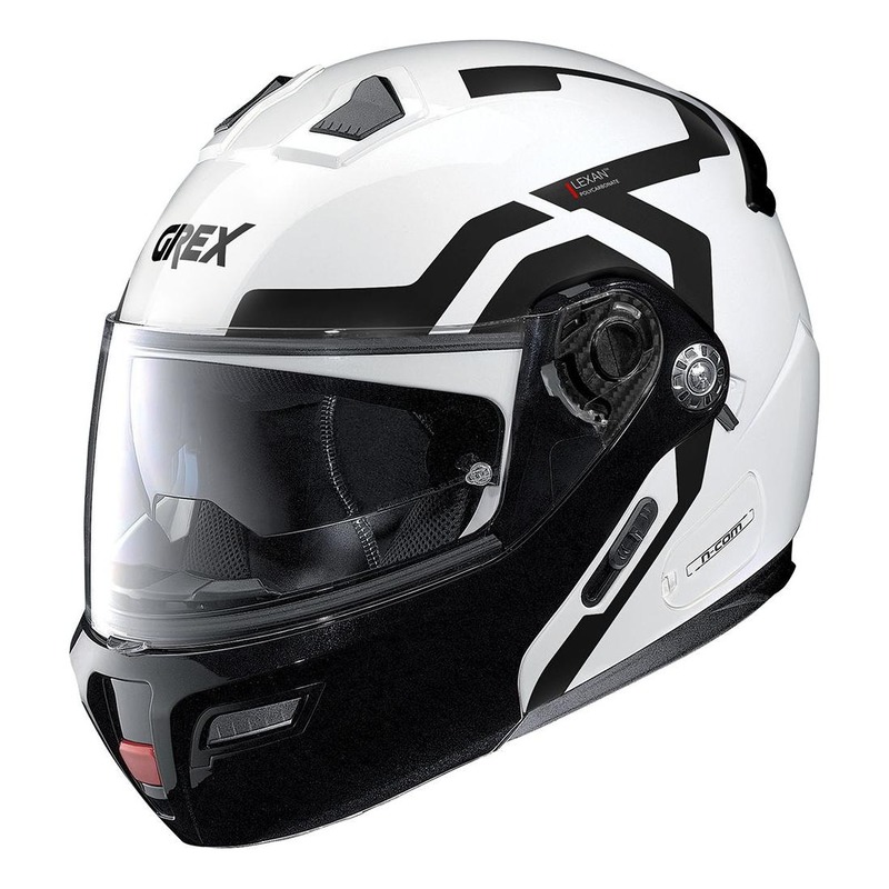 Casque modulable Grex G9.1 Evolve N-Com Crossroad Métal blanc- XS