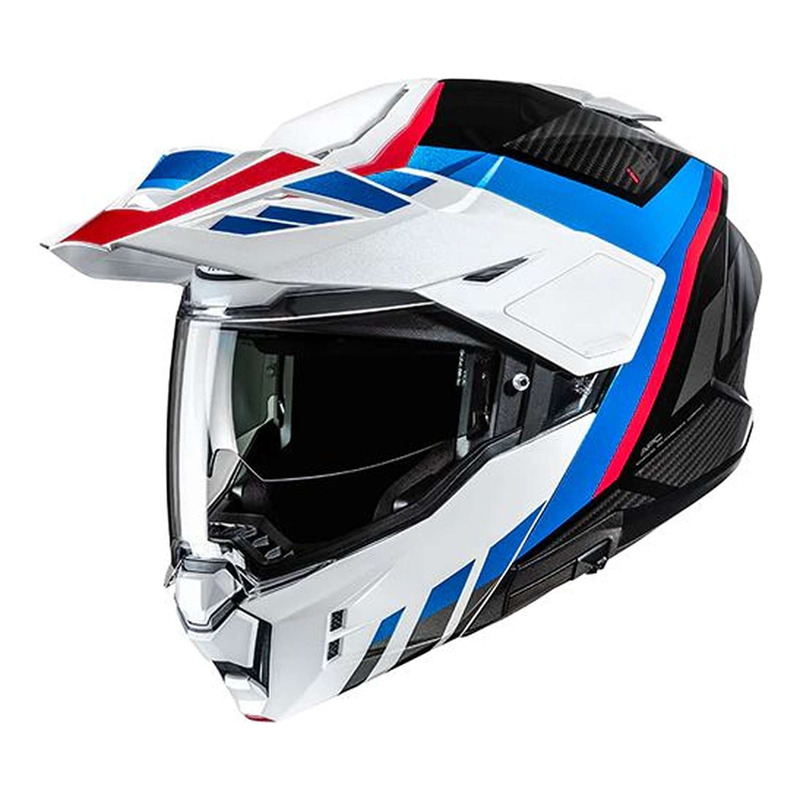 Casque modulable HJC i80 Imes MC21 carbone/bleu/blanc/rouge brillant-