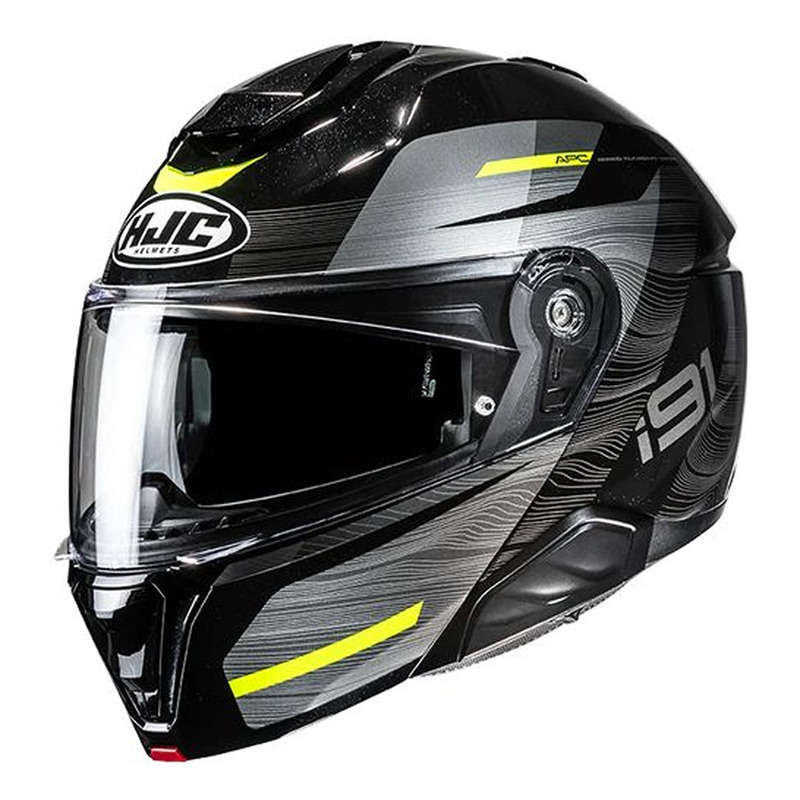 Casque modulable HJC i91 Dusk MC3H noir/gris/jaune fluo brillant- XS