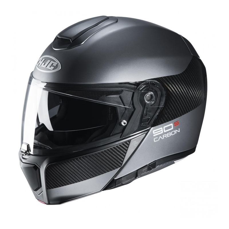 Casque modulable HJC RPHA 90S Carbon Luve MC5SF gris/carbone- XS