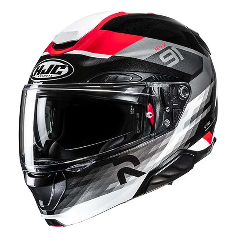 Casque modulable HJC RPHA 91 Madal MC1 noir/gris/rouge brillant