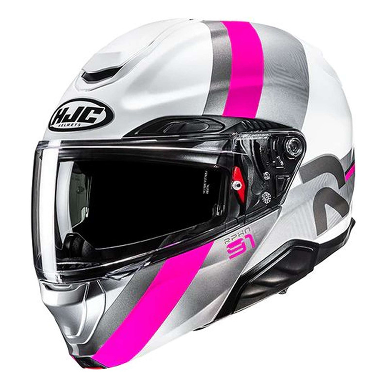 Casque modulable HJC RPHA91 Fensh MC8 blanc/gris/rose brillant- 2XS