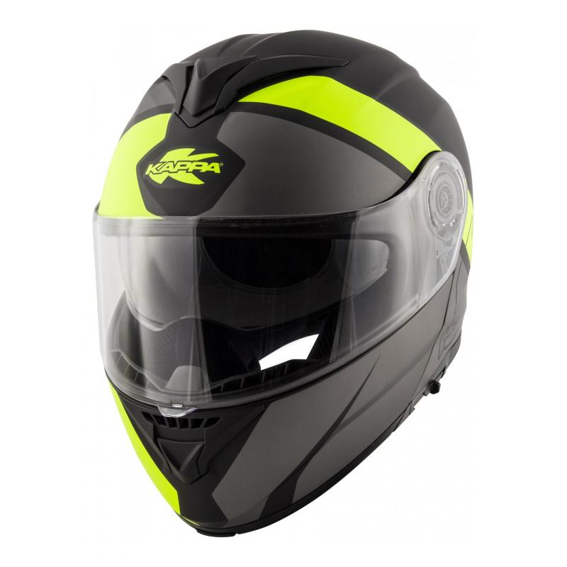 Casque modulable Kappa KV32 Orlando Linear titanium mat/jaune- XS