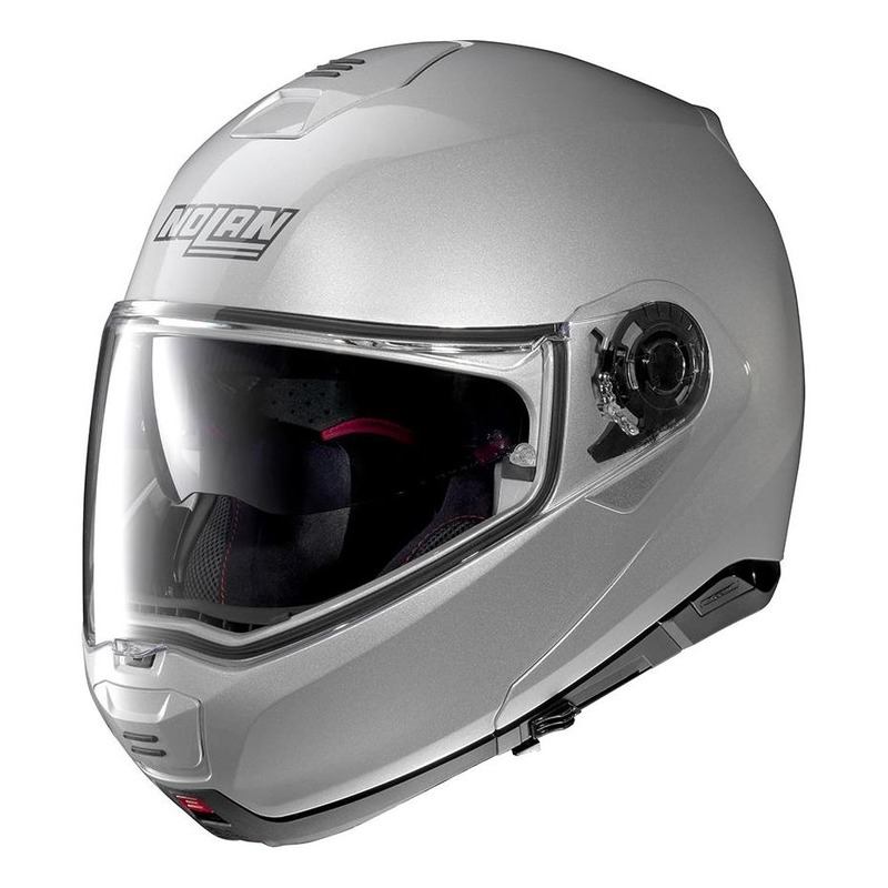 Casque modulable Nolan N100-5 Classic N-Com Platium silver- 2XS
