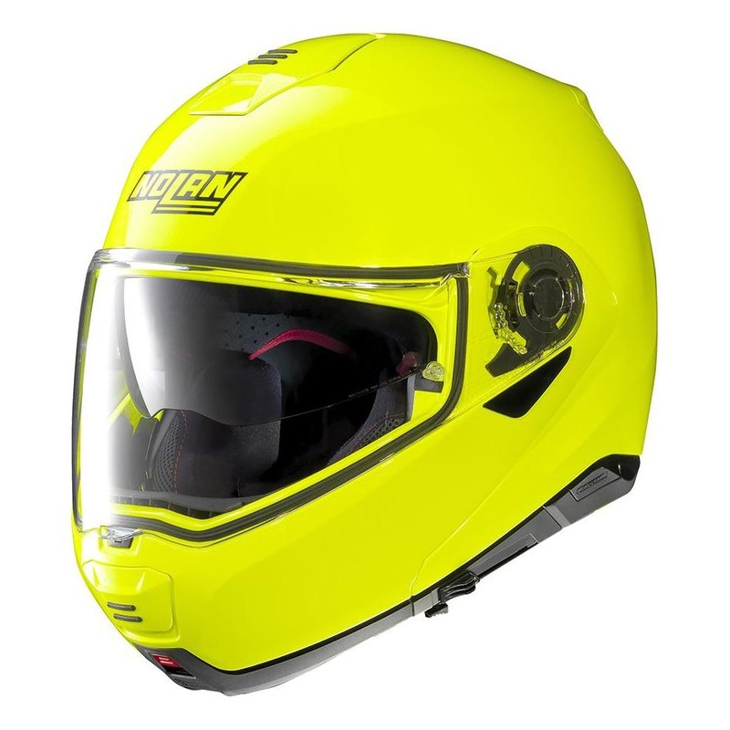 Casque modulable Nolan N100-5 Hi-Visibility N-Com jaune fluo- 2XS