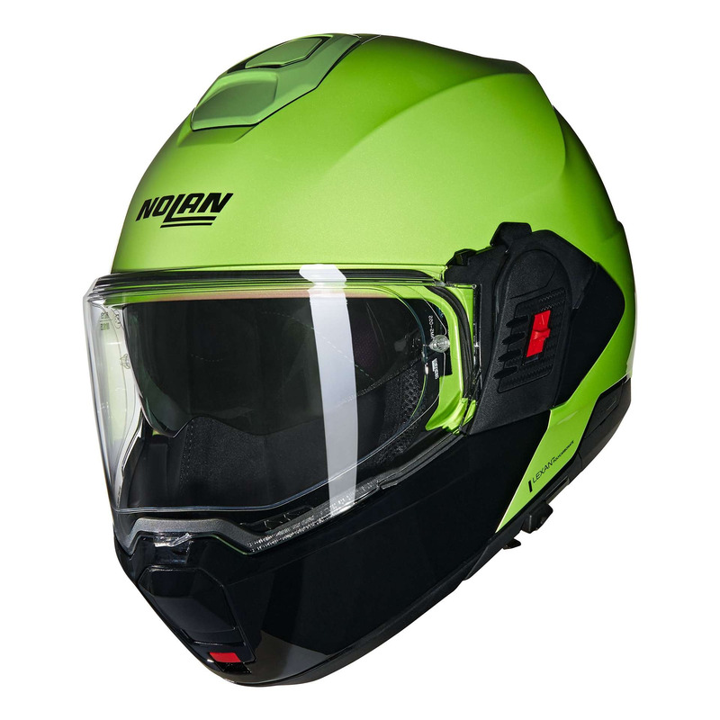 Casque modulable Nolan N120-1 Mivedi 329 verde impulso/noir brillant