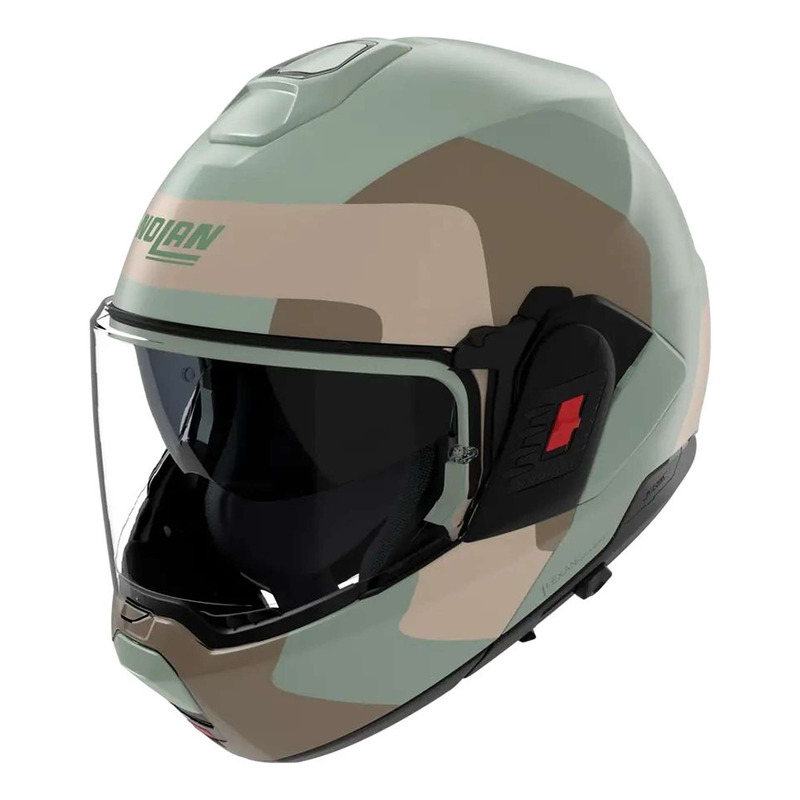 Casque modulable Nolan N120-1 Omocromo 352 vert/marron/beige