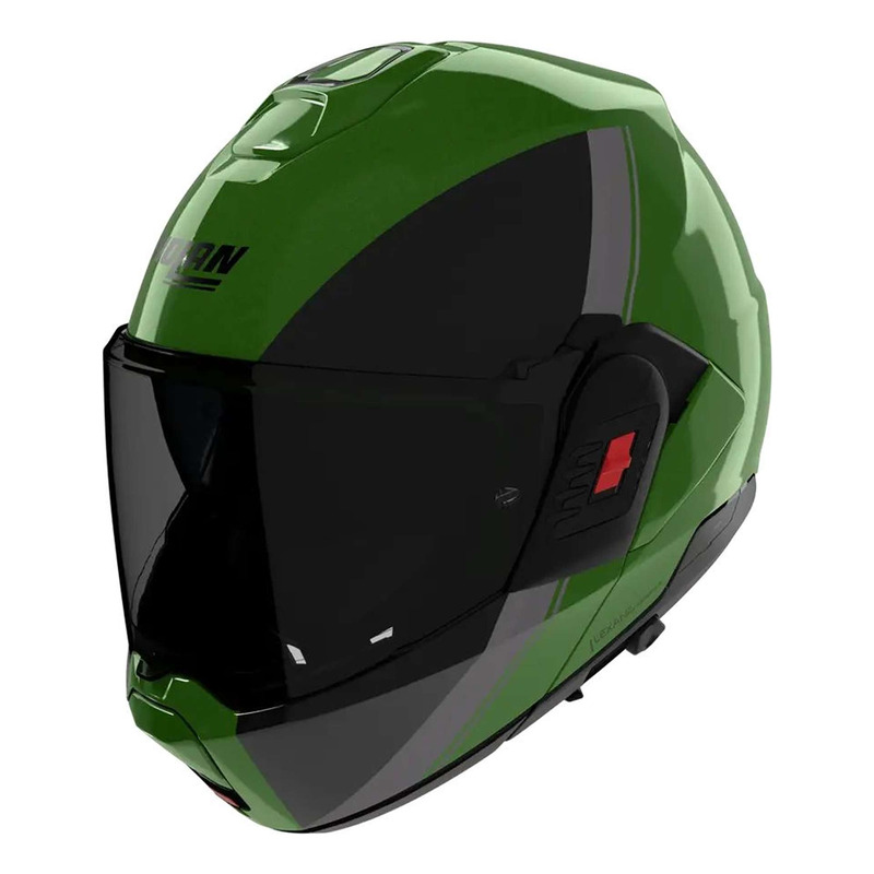 Casque modulable Nolan N120-1 Verniciatura Speciale 354 vert/noir/gris