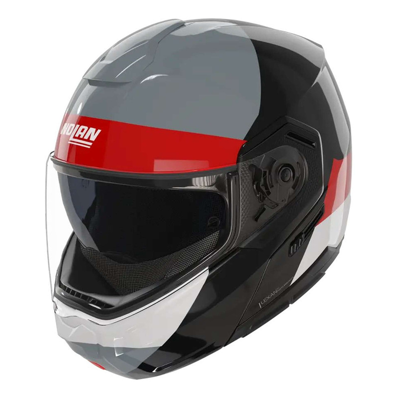 Casque modulable Nolan N90-3 06 Blocco 353 noir/blanc/rouge- XL