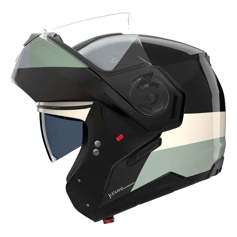 Casque modulable Nolan N90-3 06 Blocco 354 noir/beige/vert- M