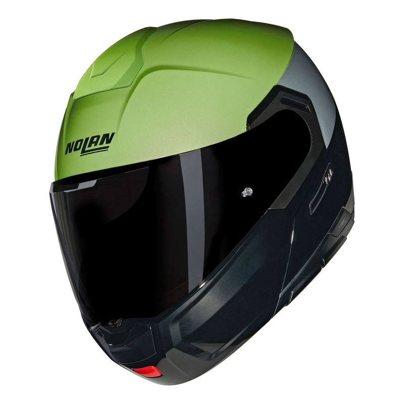 Casque modulable Nolan N90-3 06 Verniciatura Speciale 341 verde impulso/noir brillant