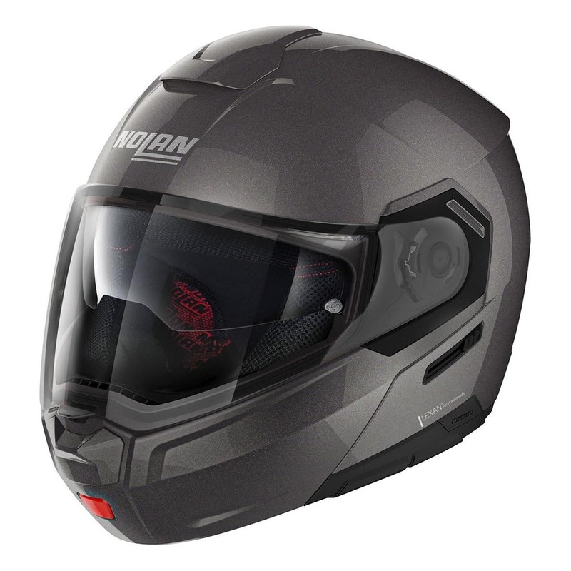 Casque modulable Nolan N90-3 Classic N-Com Lava grey- 2XS