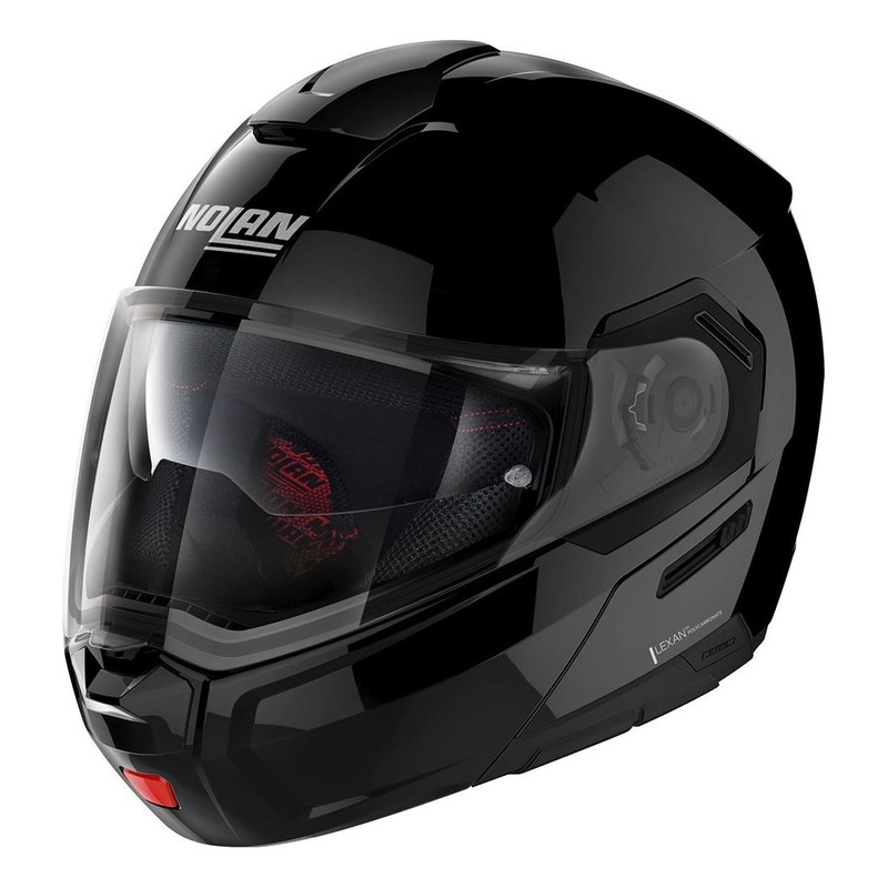 Casque modulable Nolan N90-3 Classic N-Com Brillant noir- 2XS